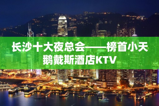 长沙十大夜总会——榜首小天鹅戴斯酒店KTV