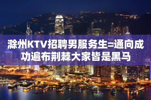 滁州KTV招聘男服务生=通向成功遍布荆棘大家皆是黑马
