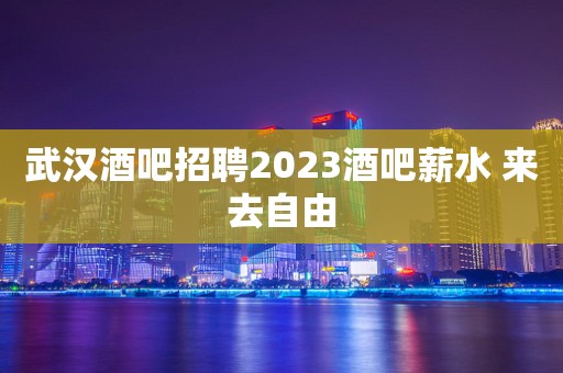 武汉酒吧招聘2023酒吧薪水 来去自由