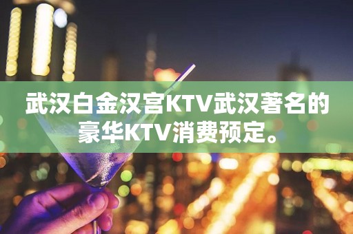 武汉白金汉宫KTV武汉著名的豪华KTV消费预定。